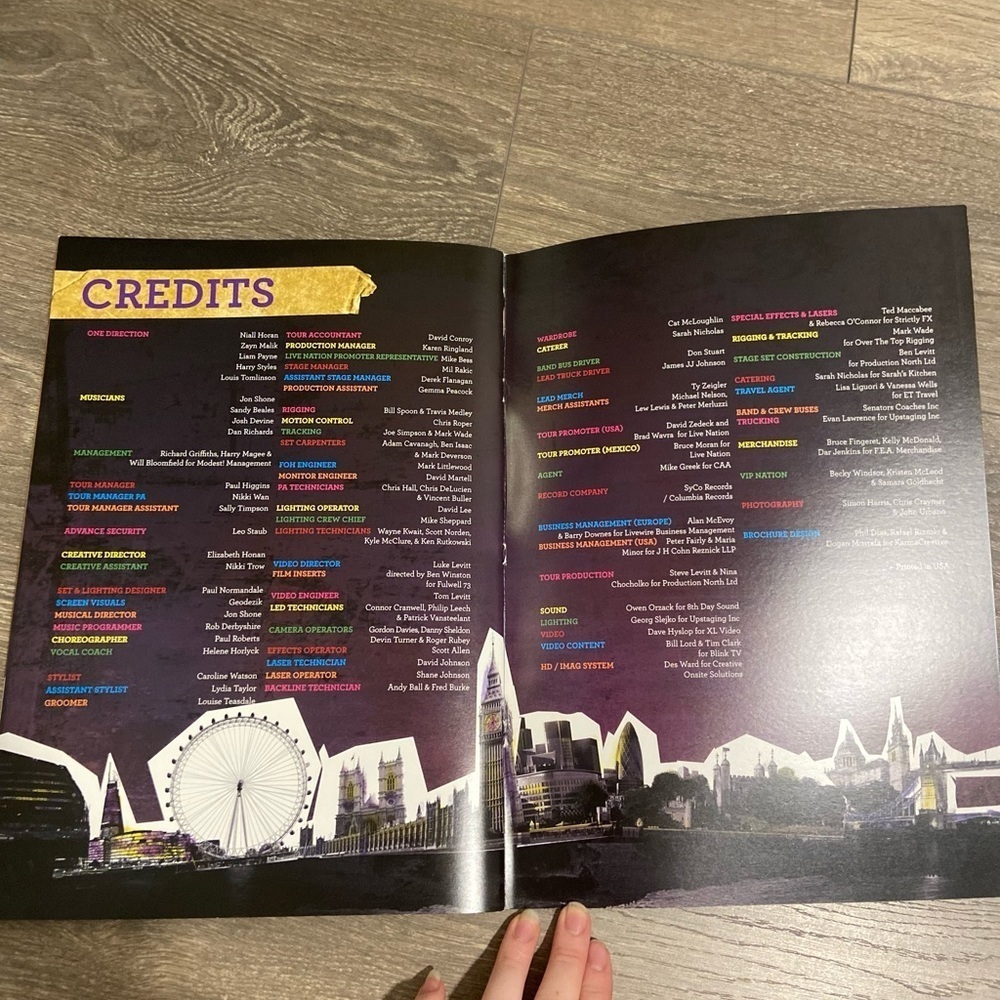 One Direction Tour Program 2013 - Picture 4 of 4